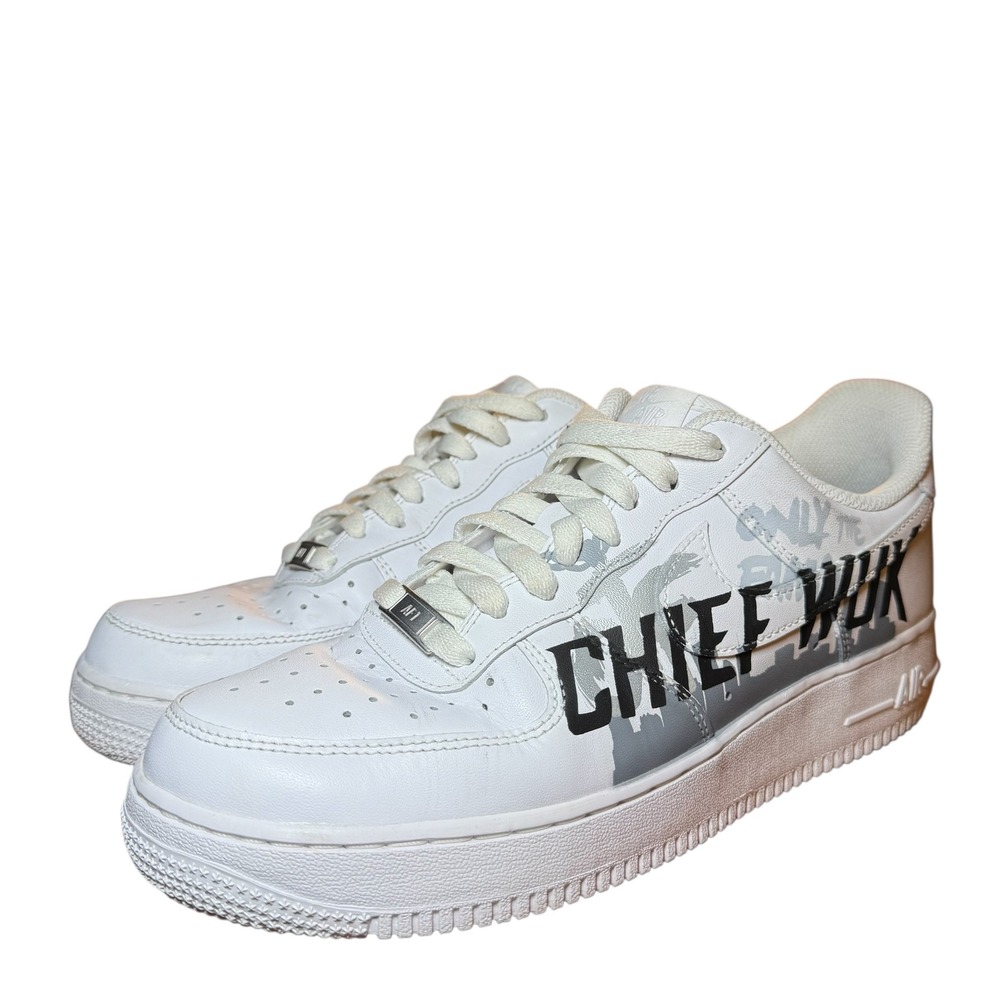 Nike Air Force 1โ 07 Low Custom "Chief Wuk / Turkey Talk" Men's 9 CW2288-111